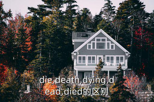 die,death,dying,dead,died的區(qū)別