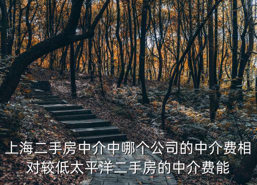 上海二手房中介中哪個公司的中介費相對較低太平洋二手房的中介費能