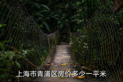 上海市青浦區(qū)房?jī)r(jià)多少一平米