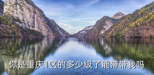 你是重慶1區(qū)的多少級(jí)了能帶帶我嗎