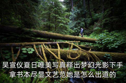 吳宣儀夏日唯美寫真釋出夢幻光影下手拿書本盡顯文藝范她是怎么出道的