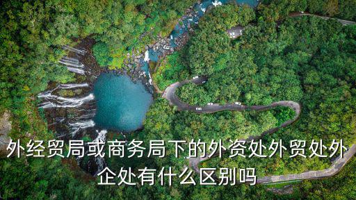 外經貿局或商務局下的外資處外貿處外企處有什么區別嗎