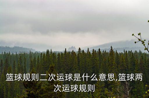 籃球規則二次運球是什么意思,籃球兩次運球規則