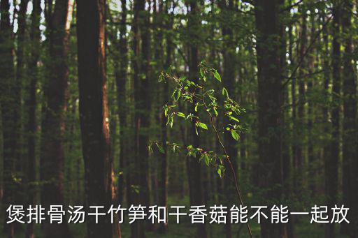 煲排骨湯干竹筍和干香菇能不能一起放