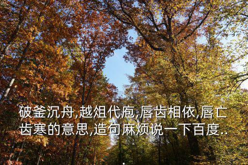 破釜沉舟造句,破釜沉舟:比喻下決心不顧一切地干到底