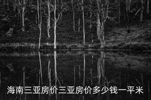 海南三亞房?jī)r(jià)三亞房?jī)r(jià)多少錢一平米