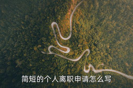 簡(jiǎn)短的個(gè)人離職申請(qǐng)?jiān)趺磳?xiě)