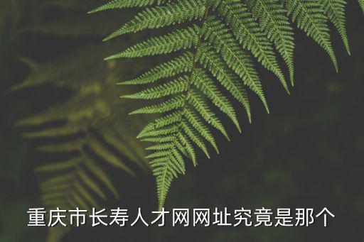 重慶市長壽人才網網址究竟是那個