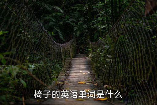 椅子的英語單詞是什么
