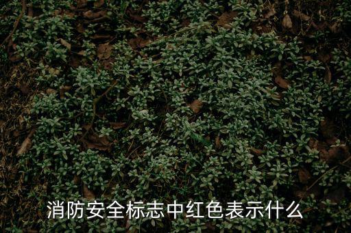 安全色中紅色表示,四種顏色分別表示什么意思?