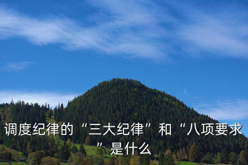 八項要求,電力系統工作守則:三大紀律八大要求