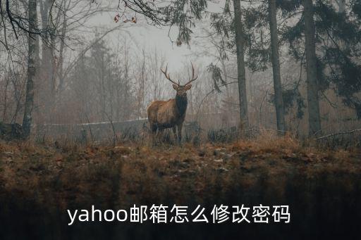 yahoo郵箱怎么修改密碼