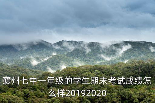 襄州七中一年級(jí)的學(xué)生期末考試成績(jī)?cè)趺礃?0192020