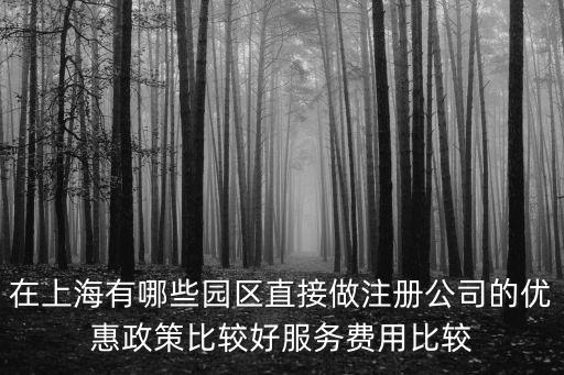 上海園區免費注冊地址，經濟園區為什么會免費提供注冊地址