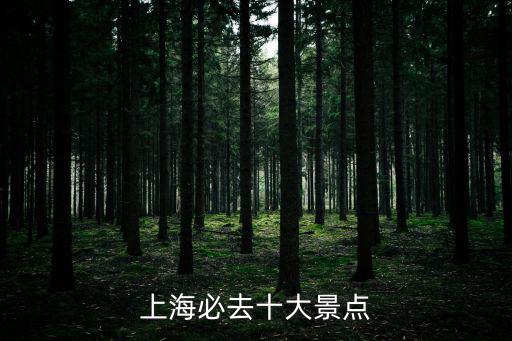 上海著名的景點有哪些，上海著名景點