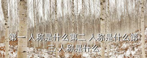 敘述人稱,敘事性和抒情性文章常見(jiàn)第三人稱敘述