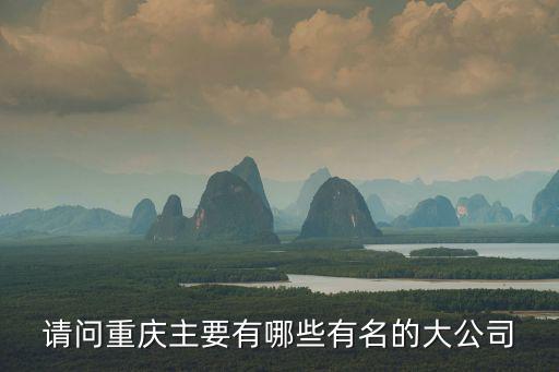請問重慶主要有哪些有名的大公司