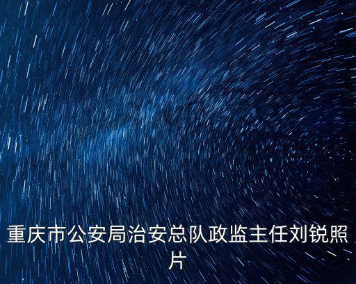 重慶市公安局治安總隊(duì)政監(jiān)主任劉銳照片