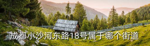 成都小沙河?xùn)|路18號屬于哪個街道