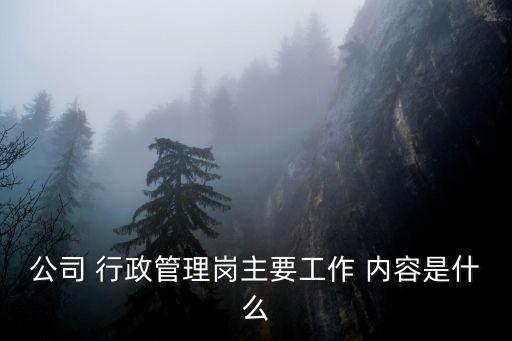 行政崗位工作內容,行政部門職責:協助總經理處理行政外部事務