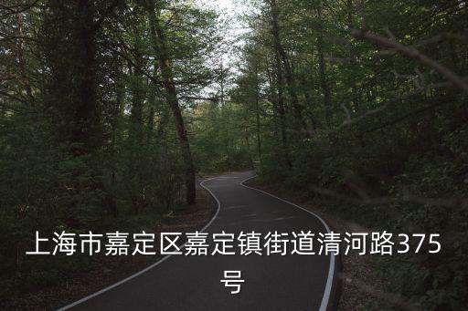 上海市嘉定區(qū)嘉定鎮(zhèn)街道清河路375號