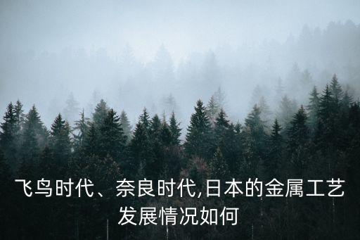 飛鳥時代,日本奈良時代金屬工藝保持平穩發展態勢