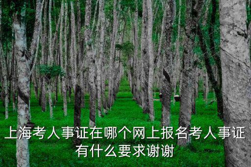 上海考人事證在哪個(gè)網(wǎng)上報(bào)名考人事證有什么要求謝謝