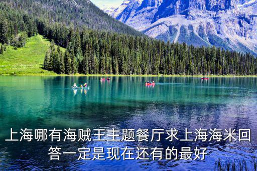 上海哪有海賊王主題餐廳求上海海米回答一定是現在還有的最好
