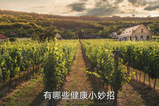 有哪些健康小妙招