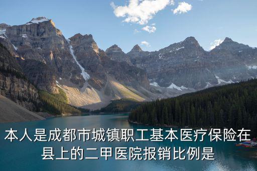 本人是成都市城鎮職工基本醫療保險在縣上的二甲醫院報銷比例是