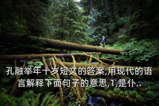 孔文舉年十歲,孔文舉:我沒有才氣笨,有緣分希望解決您的問題