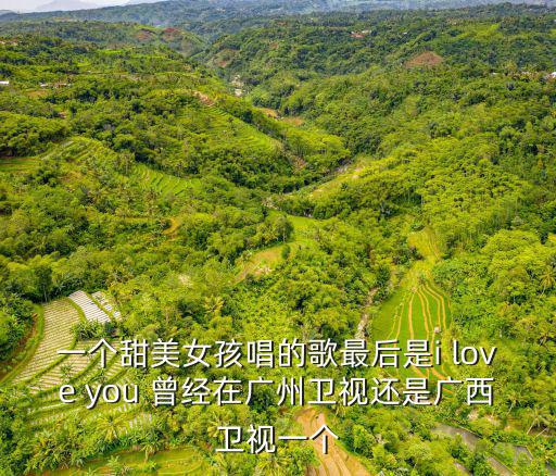 一個甜美女孩唱的歌最后是i love you 曾經(jīng)在廣州衛(wèi)視還是廣西衛(wèi)視一個