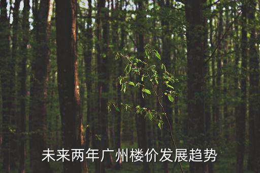 未來兩年廣州樓價發展趨勢