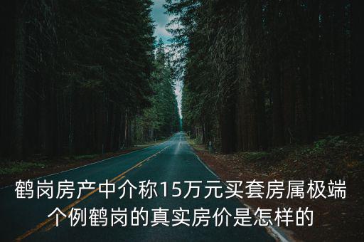 鶴崗房產(chǎn)中介稱15萬元買套房屬極端個例鶴崗的真實房價是怎樣的
