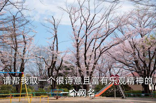 請幫我取一個很詩意且富有樂觀精神的一個網名