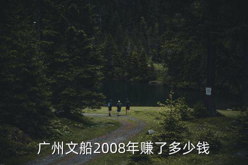 廣州文船2008年賺了多少錢