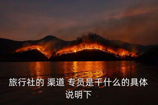 渠道專員,渠道專員的職責有何不同?
