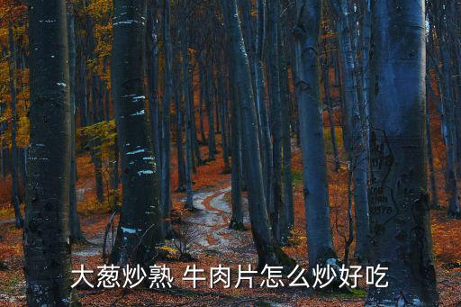 大蔥炒熟 牛肉片怎么炒好吃