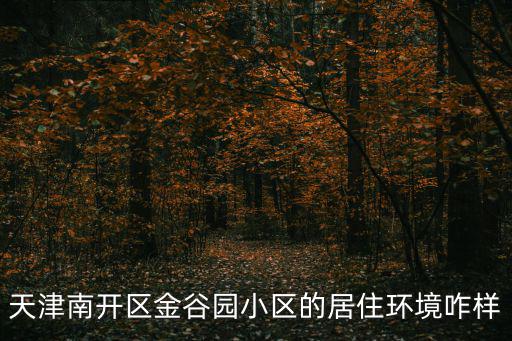 天津南開區金谷園小區的居住環境咋樣