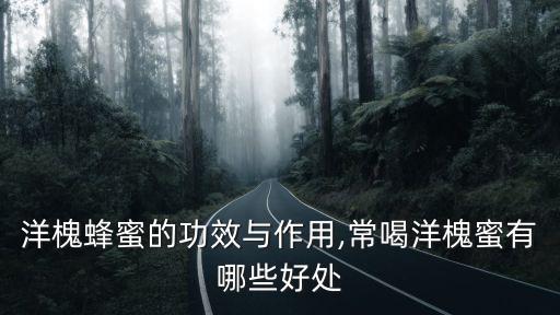 洋槐蜂蜜的功效與作用,常喝洋槐蜜有哪些好處