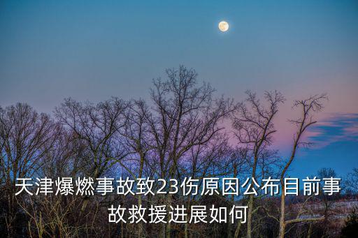 天津爆燃事故致23傷原因公布目前事故救援進展如何