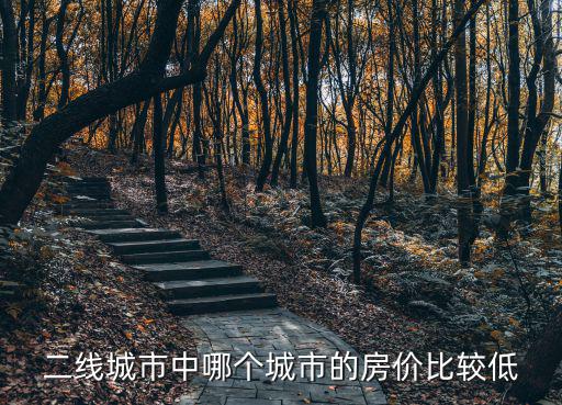 二線城市中哪個城市的房價比較低