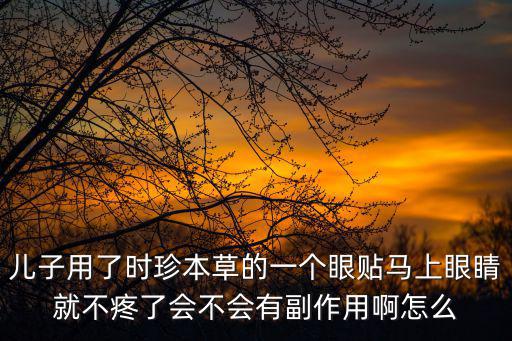 上海市時珍本草，時珍本草醫用冷敷貼的功效