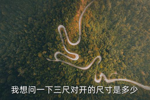 我想問一下三尺對開的尺寸是多少