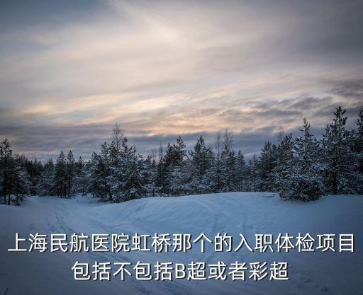 上海民航醫院虹橋那個的入職體檢項目包括不包括B超或者彩超