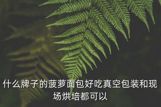 什么牌子的菠蘿面包好吃真空包裝和現(xiàn)場烘培都可以