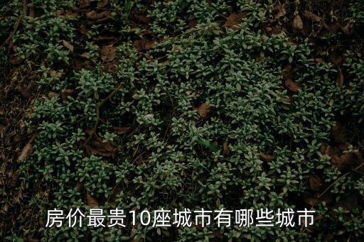 房?jī)r(jià)最貴10座城市有哪些城市
