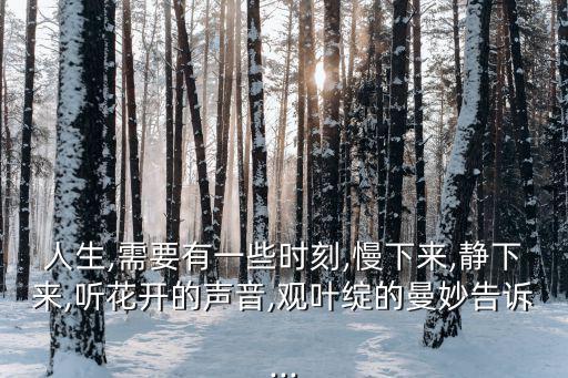聽花開的聲音,第二集:靜聽花開的聲音