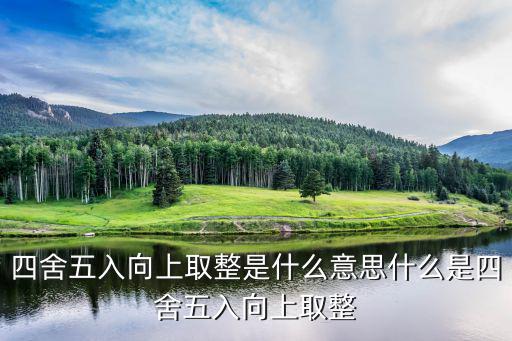 四舍五入向上取整是什么意思什么是四舍五入向上取整