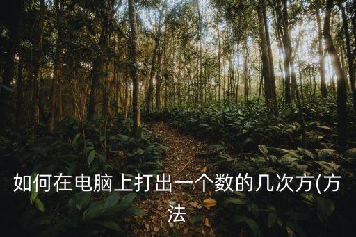 次方怎么打,怎么在word文檔打一個數字的次方?
